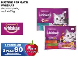 Esselunga Bustine per gatti WHISKAS offerta
