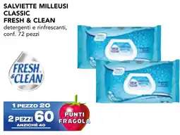 Esselunga Salviette milleusi classic FRESH & CLEAN offerta