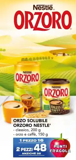 Esselunga Orzo solubile orzoro NESTLE offerta