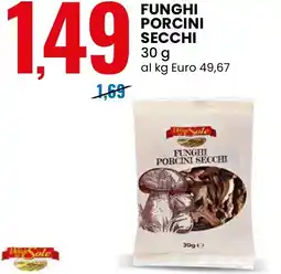 Eurospin Funghi porcini secchi Delizie Sole offerta