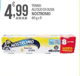 Iper Nonna Isa Tonno all'olio di oliva NOSTROMO offerta