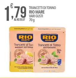 Iper Nonna Isa Trancetti di tonno rio mare vari gusti offerta