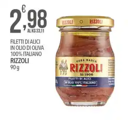Iper Nonna Isa Filetti di alici in olio di oliva 100% italiano RIZZOLI offerta