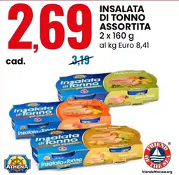Eurospin Insalata di tonno assortita ATHENA offerta