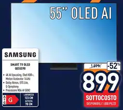 Unieuro SAMSUNG SMART TV OLED QE55S90 offerta