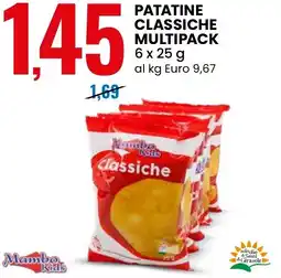 Eurospin Patatine classiche multipack Mambo Kids offerta