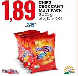 Eurospin Chips croccanti multipack Mambo Kids offerta