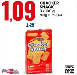 Eurospin Cracker snack Mambo Kids offerta