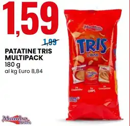 Eurospin Patatine tris multipack Mambo Kids offerta