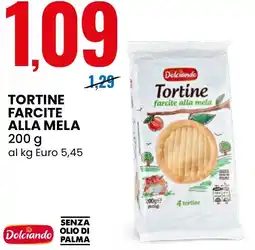 Eurospin Tortine farcite alla mela Dolciando offerta