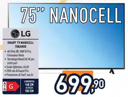 Unieuro LG SMART TV NANOCELL 75NAN08 offerta