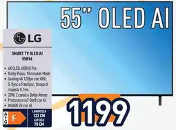 Unieuro LG SMART TV OLED AI 55B56 offerta