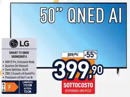 Unieuro LG SMART TV QNED 50QNED80T6 offerta