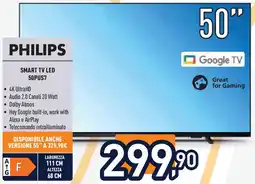 Unieuro PHILIPS SMART TV LED 50PUS7 offerta