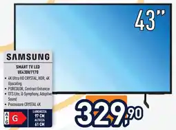 Unieuro SAMSUNG SMART TV LED UE43DU7170 offerta