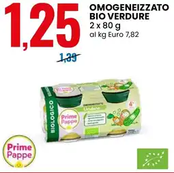 Eurospin Omogeneizzato bio verdure Prime Pappe offerta