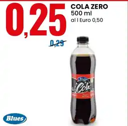 Eurospin Cola zero Blues offerta