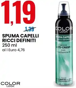 Eurospin Spuma capelli ricci definiti COLOR LOOK offerta