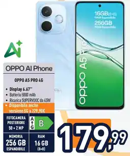 Unieuro OPPO A5 PRO 4G offerta