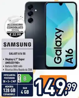 Unieuro SAMSUNG GALAXY A16 5G offerta