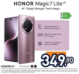 Unieuro HONOR Magic 7 Lite offerta