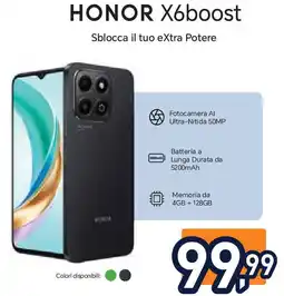 Unieuro HONOR X6boost offerta