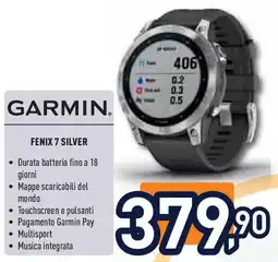 Unieuro GARMIN FENIX 7 SILVER offerta