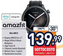 Unieuro amazfit BALANCE offerta