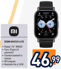 Unieuro Redmi watch 5 lite offerta