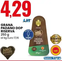 Eurospin Grana padano DOP riserva AMO ESSERE eccellente offerta