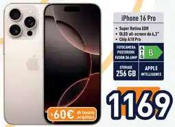 Unieuro Apple iPhone 16 Pro offerta