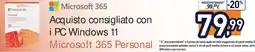 Unieuro Microsoft 365 Personal offerta
