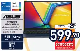 Unieuro ASUS VIVOBOOK 15 F1504VA-NJ2340W offerta