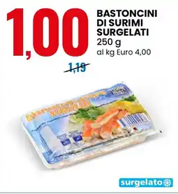 Eurospin Bastoncini di surimi surgelati offerta