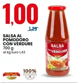 Eurospin Salsa al pomodoro con verdure Delizoe Sole offerta