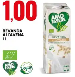 Eurospin Bevanda all'avena AMO ESSERE Bio offerta