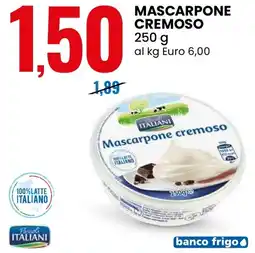 Eurospin Mascarpone cremoso Pascoli ITALIANI offerta