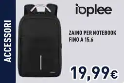 Unieuro ioplee ZAINO PER NOTEBOOK FINO A 15.6 offerta