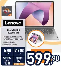 Unieuro Lenovo IDEAPAD FLEX 5 (82XX0OFTIX) offerta
