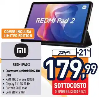 Unieuro REDMI PAD 2 offerta