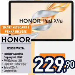 Unieuro HONOR PAD X9A offerta
