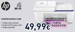 Unieuro hp STAMPANTE DESKJET 4230E offerta