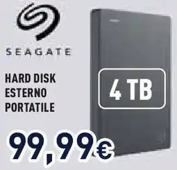 Unieuro Seagate hard disk esterno portatile offerta