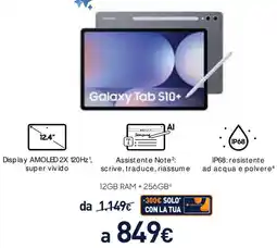 Unieuro SAMSUNG Galaxy Tab S10+ offerta