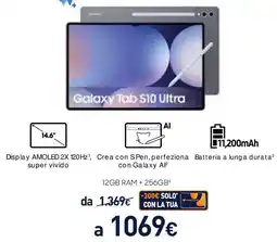 Unieuro SAMSUNG Galaxy Tab S10 Ultra offerta