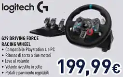 Unieuro logitech G29 DRIVING FORCE RACING WHEEL offerta