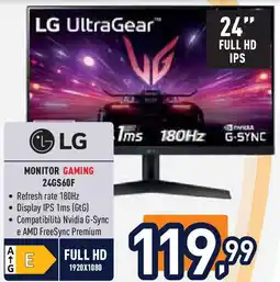 Unieuro LG MONITOR GAMING 24GS60F offerta
