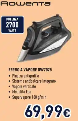 Unieuro Rowenta FERRO A VAPORE DW7025 offerta
