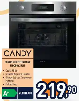 Unieuro CANDY FORNO MULTIFUNZIONE FIDCPX625LIT offerta