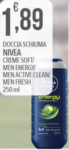 Iper Nonna Isa Doccia schiuma nivea creme soft/ men energy/ men active clean/ men fresh offerta